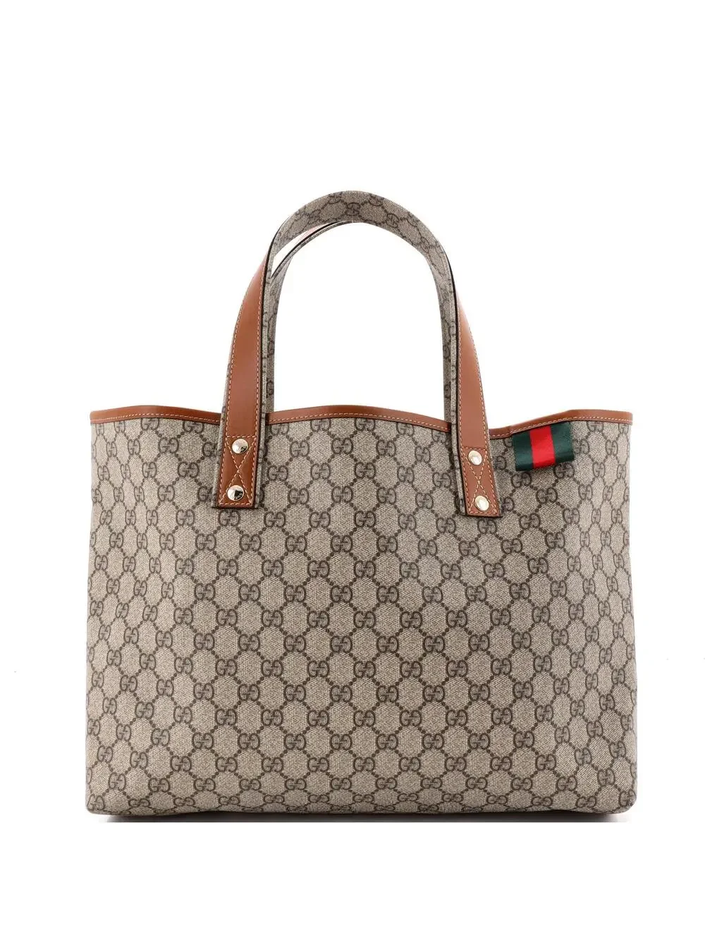 Gucci Web Loop Tote Gg Coated Canvas #322489G11B